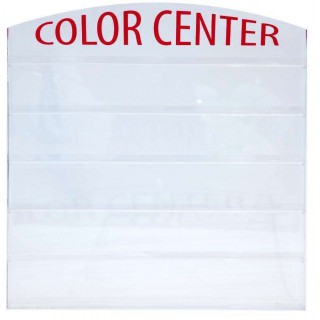 Cre8tion Acrylic Wall-mounted Rack Color Center, 72 pcs, 10118 KK1115